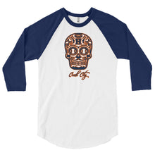 Crush City Sugar Skull  3/4 sleeve raglan shirt