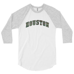 Houston Camo 3/4 sleeve raglan shirt