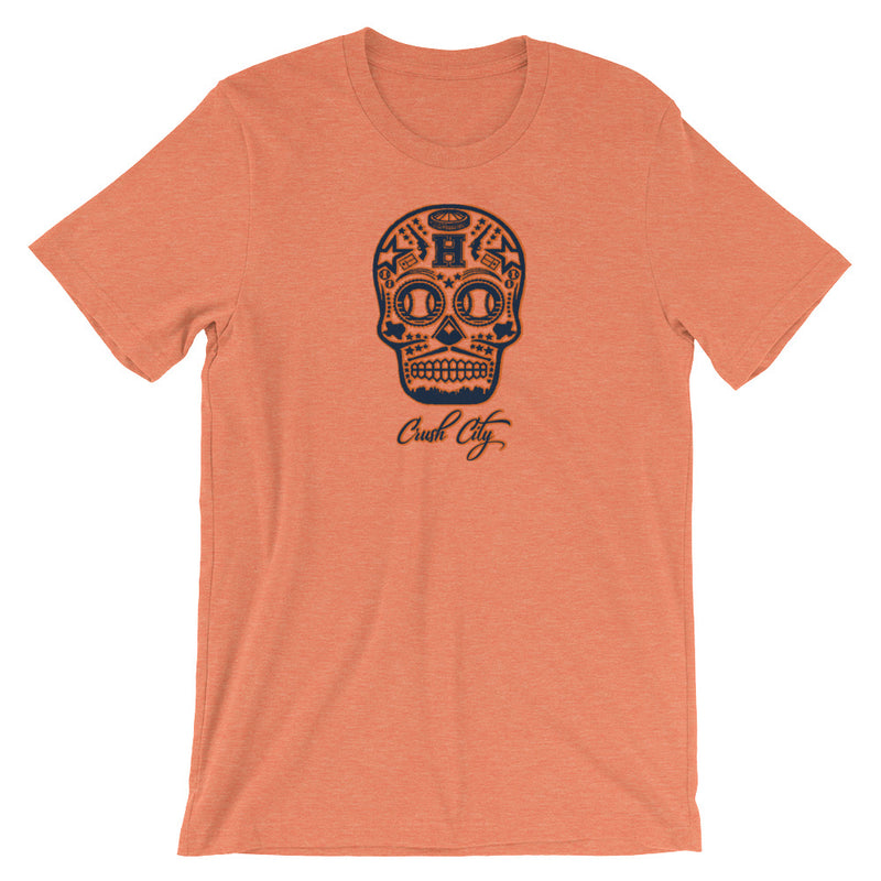 Crush City Sugar Skull Short-Sleeve Unisex T-Shirt – Houstonian