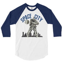 Space City  3/4 sleeve raglan shirt